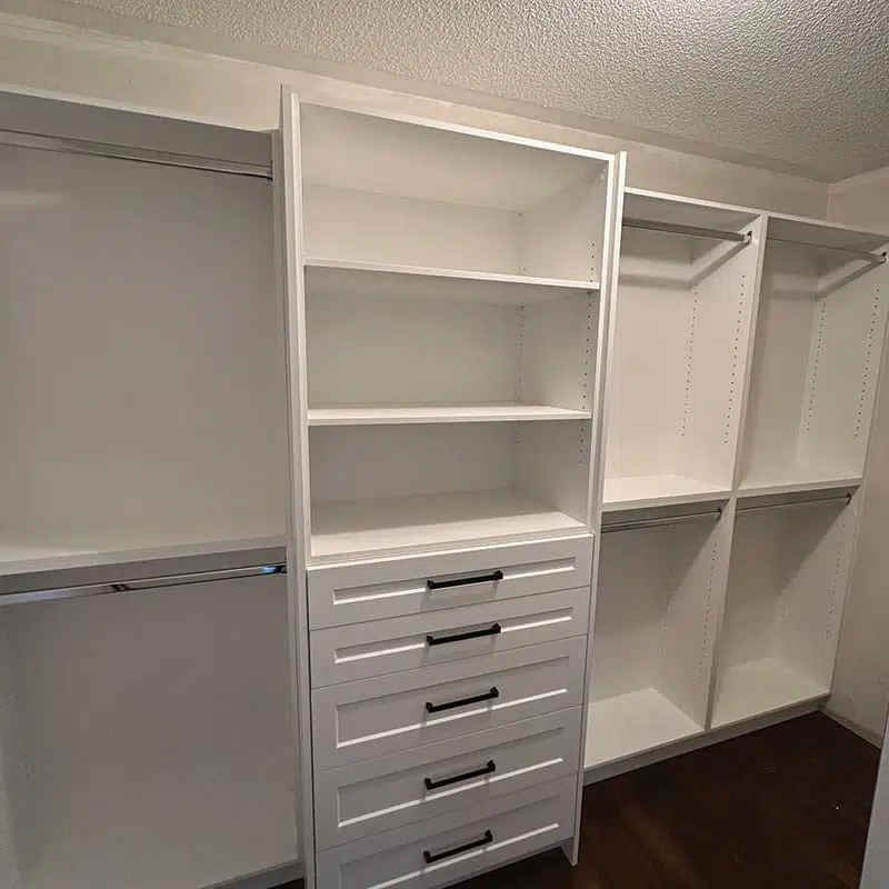 Custom Standard Height Closets at Let's Face it Kitchens in Barrie, ON