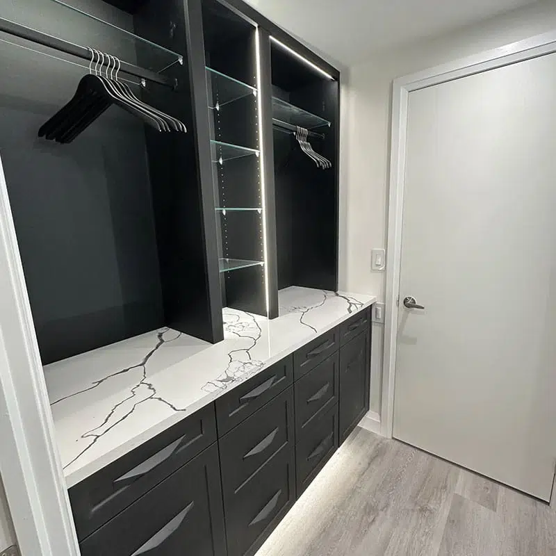 Custom Built Closets at Let's Face it Kitchens in Barrie, ON