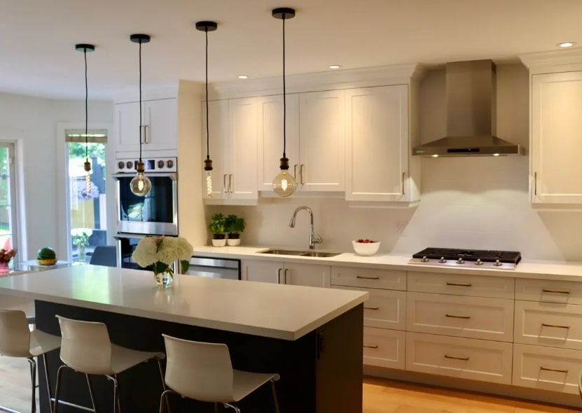 New kitchen renovation in Orillia by Let's Face It Kitchens